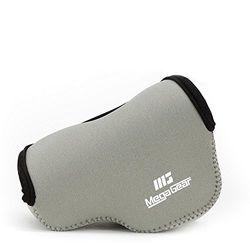 MegaGear '' Ultra Light '' Caminho de neoprene Bag para Sony Alpha A5100, A5000 (16-50 mm), NEX-5T, NEX-3N, câmaras NEX-5R - cinzento