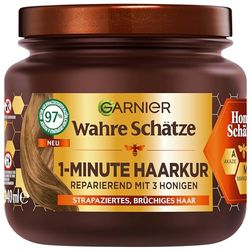 Garnier I veri tesori del miele 1 minuto cura dei capelli – agisce riparante grazie al miele di acacia e alla cera d'api, 340 ml