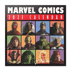 Grupo Erik Calendario Marvel Comics 2023 - Calendario 2023 pared con certificado FSC - Calendario mensual 30x30cm - Producto con licencia oficial