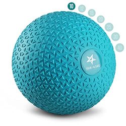 Yes4All ZR6J Slam Balls 4,5 kg voor kracht- en crossfit-training - Slam Medicine Ball, Trendy Teal