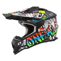 O'NEAL Motocross Helm 2SRS Rancid, Schwarz Weiß, XXL, 0200-07