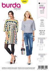 Burda Style Sewing Pattern B6345 Misses' Dress and Top