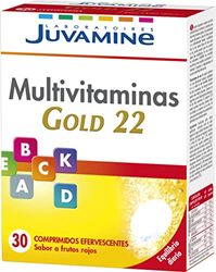 JUVAMINE - Multivitaminas Gold 22 - Equilibrio Diario - 30 Comprimidos Efervescentes