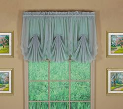 Today's Curtain Emelia - Ventilador de Gasa Original, Color Gris, 30 Pulgadas de Ancho x 40 Pulgadas de Largo