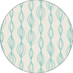 Bonateks, Round Digital Printed Mouse Pad, Non-Slip Base, for Office and Home, Diameter:22cm