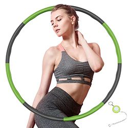 Gimtech Cerceau pour Adulte 6-8 pièces Amovible Hoola Hoop pour Le Fitness débutant, Les Enfants