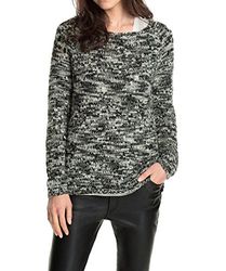 ESPRIT Damtröja med applicerade stenar 104EE1I012, Flerfärgad (Off White 103), M