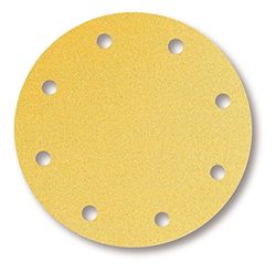 Mirka Gold Universal Sanding Paper Ø 200mm Grip 9-hole, grit P320, 50 pcs / For sanding plaster, filler, chipboard, wood, varnish