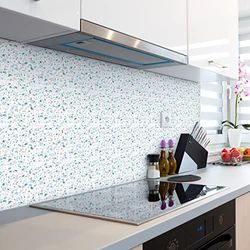 Sticker Mural Carrelage adhésif Cuisine Salle de Bain - 24 STICKERS CARREAUX DE CIMENT TERRAZZO SANA - 24stickers15x15cm