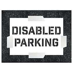 V Safety Disabled Parking Stencil - 600x400mm - 1.1mm Polypropylene
