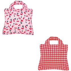 Envirosax Lane - Bolsas de compras reutilizables, cereza, juego de 2