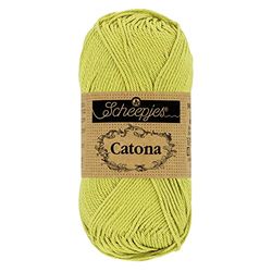 Scheepjes - Scheepjes Catona 512 Lime Yarn - 10x10g