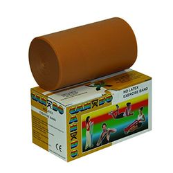 Cando Banda elástica para ejercicios, Dorado/Muy Pesada (Xxx), 5,5 m-sin látex