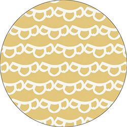 Bonateks, Ronde digitaal bedrukte muismat, antislip onderkant, voor kantoor en thuis, diameter: 22 cm