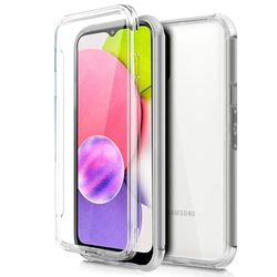 Custodia Cool Silicone 3D per Samsung A037 Galaxy A03s (Trasparente Frontale + Posteriore)