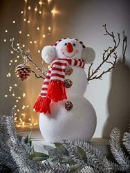 SNOWMAN with earmuffs room decoration