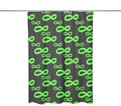 Bonamaison Digitally Printed Shower Curtain, 1 Piece 150x200 Cm - Designed And Manufactured in Turkey