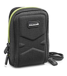 Cullmann - 91590 - Oslo Compact 400 Borsa per fotocamere compatte (dimensioni interne 70x120x50mm), nero/limone
