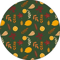 Bonateks, Ronde digitaal bedrukte muismat, antislip onderkant, voor kantoor en thuis, diameter: 22 cm