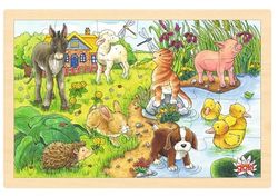 Goki-(-) (-) Cachorritos II, Puzzle, Multicolor (57890)