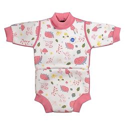 Splash About Baby Girls Happy Nappy Wetsuit One Piece Swimsuit, Forest Walk, 3-6 Months