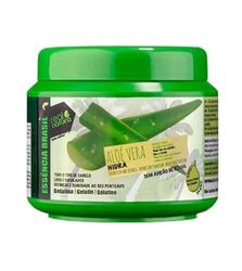 Real Natura - Gélatine Capillaire Aloe Vera Hydra - Hydrate et Définit Boucles - Nourrit et Renforce - Sans Alcool ni Résidus - Pour Cheveux Bouclés et Ondulés - 500 ml