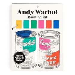 Mudpuppy Andy Warhol – Painting Kit with Illustrations of Pop Art Designs for Children Ages 5 and Up