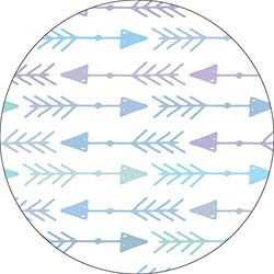 Bonateks, Ronde digitaal bedrukte muismat, antislip onderkant, voor kantoor en thuis, diameter: 22 cm