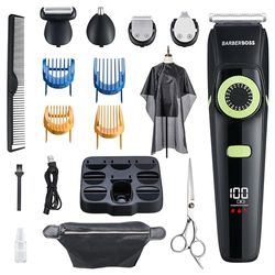 Barberboss Baardtrimmer Mannen & Tondeuse Mannen, Neus Trimmer Mannen, Mens Grooming Kits, Waterproof-QR-6090