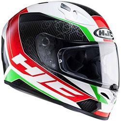 Casco moto HJC FG-17 Ohama MC-1, Nero/Rosso, M