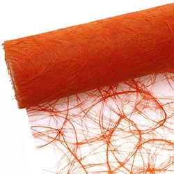 HKT Home Deco Sizoweb Chemin de Table Tissus Orange 20 cm Rouleau 25 m 64 005 de r