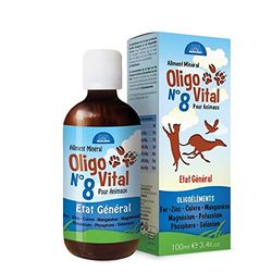 BIOLIGO Oligovital n. 8 - Stato generale, bellezza del pelo, 100 ml