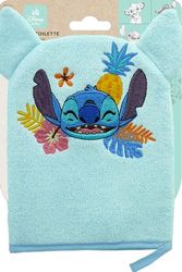 Disney Baby - Gant de Toilette Bébé Enfant Stitch - Gant Douceur Bain, Douche Ultra Doux - Broderie Lilo & Stitch - Adapté pour Corps, Visage - Debarbouillette - Accessoire Hygiène Douche Lavable