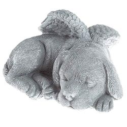 Pure Garden 50-LG1100 - Statua commemorativa a forma di cane angelo addormentato, statuetta commemorativa per tomba per onorare un animale domestico caro