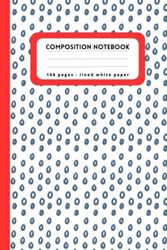 Composition Notebook: Lined white paper
