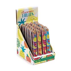 Brightium Lima de uñas - Lima de Cristal con diseño de Frutas, Ideal para Dar Acabado Suave. Apta para Todo Tipo de uñas, Duradera y fácil de Usar.