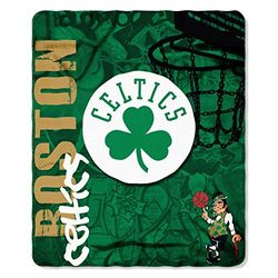 Northwest NBA Boston Celtics Unisex-vuxen fleece prydnadsfilt, 127 cm x 152 cm, hårda stötar