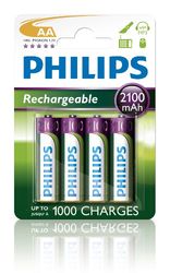 Philips R6B4A210/10 Conjunto de 4 pilhas recarregáveis (NiMh, AA)