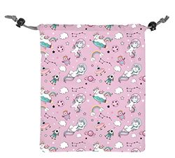 NERTHUS FIH 944 Bolsas Comida Infantiles Unicornios ecológica, Adaptable, facil de Limpiar y Apta para Lavadora