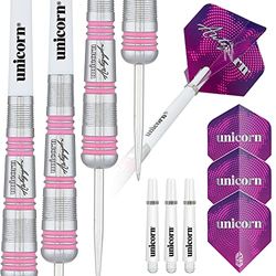 Unicorn Autograph, Style 3, stalen punt, uniseks, zilver/roze, 23 g