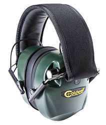 Caldwell E-Max - ADULT Green - Electronic 21 NRR Gehoorbescherming met geluidsversterking - Verstelbare oorbeschermers voor schieten, jagen en bereik