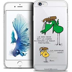 Caseink - Hoes beschermhoes voor Apple iPhone 6/6s Plus 5.5 [Licence Officielle Collector Les Shadoks® Design Le Partage - Flexibel - Ultradun - Gedrukt in Frankrijk]
