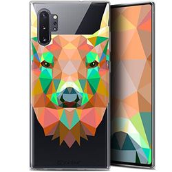 Caseink fodral för Samsung Galaxy Note 10+ / Plus (6.8) [HD gel tryckt i Frankrike polygon djurserie - mjuk - ultratunn] hjort