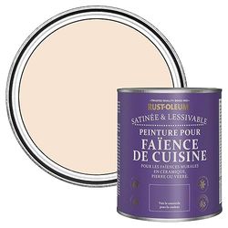 Rust-Oleum Peinture Rose Résistante à l'eau pour Faïence de Cuisine, Finition Satinée - Melrose 750ml