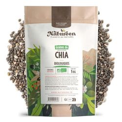 Graines de Chia Bio 1 Kg - Source de protéines - fibres - OMEGA 3