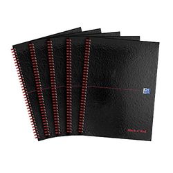 Black n' Red B67004 - Paquete de 5 cuadernos de anillas A4