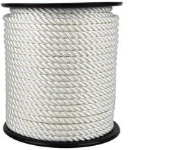 Bobine de câble d'amarrage 16 mm 100 m Blanc