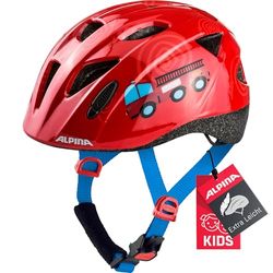 ALPINA Ximo - Lichte, veilige en onbreekbare fietshelm met optioneel ledlicht voor kinderen, firefighter gloss, 49-54 cm