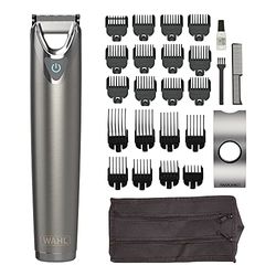 Wahl Stainless Steel Stubble & Beard Trimmer, Beard Trimmers for Men, Rechargeable Trimmer, Stubble Trimmer, Washable Head, Cordless Trimmers, Men’s Stubble Trimmer, Male Grooming Set, Beard Care