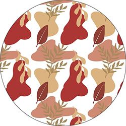 Bonateks, Ronde digitaal bedrukte muismat, antislip onderkant, voor kantoor en thuis, diameter: 22 cm